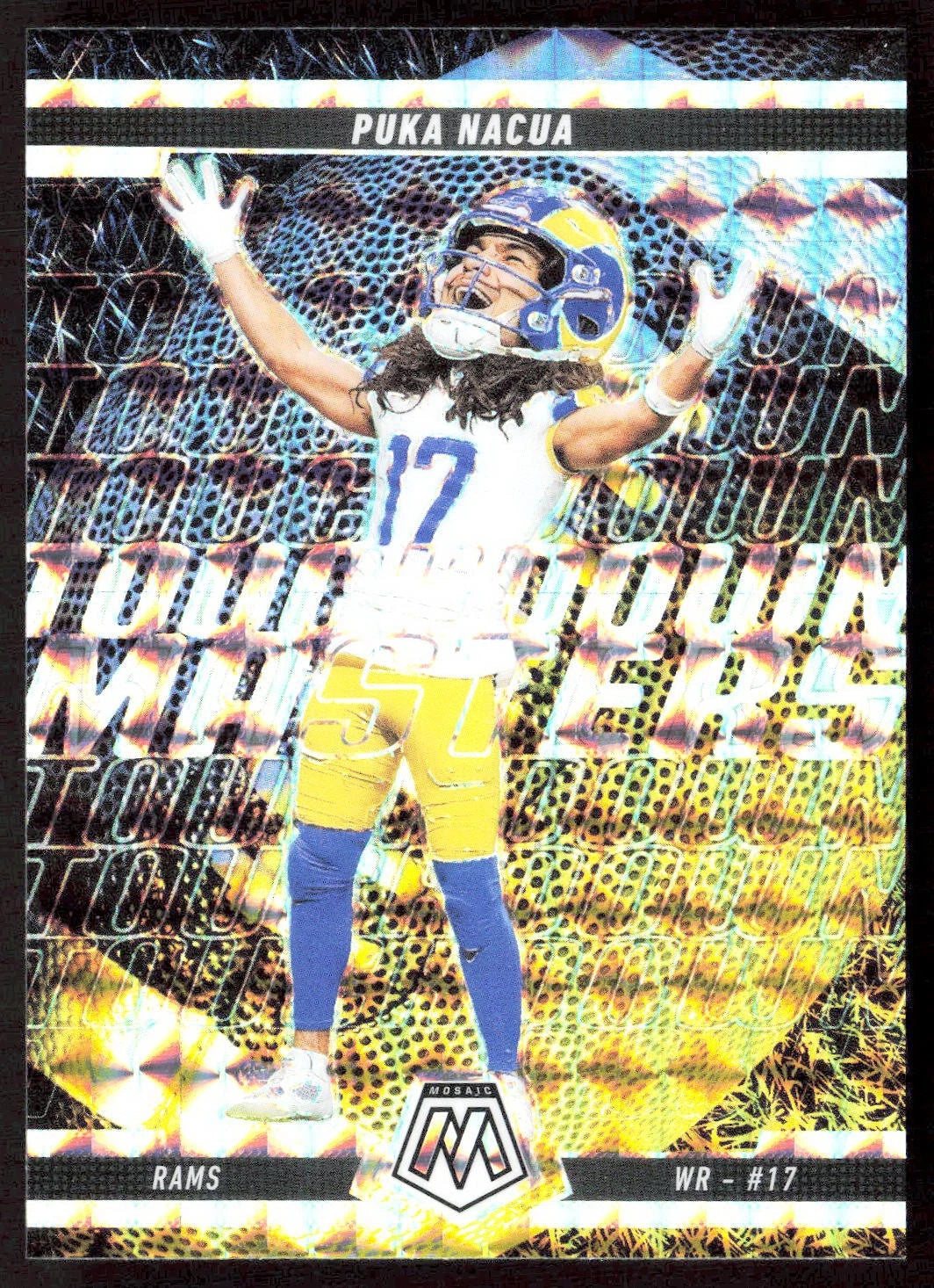 Puka Nacua #12 2025 Panini Mosaic Touchdown Masters