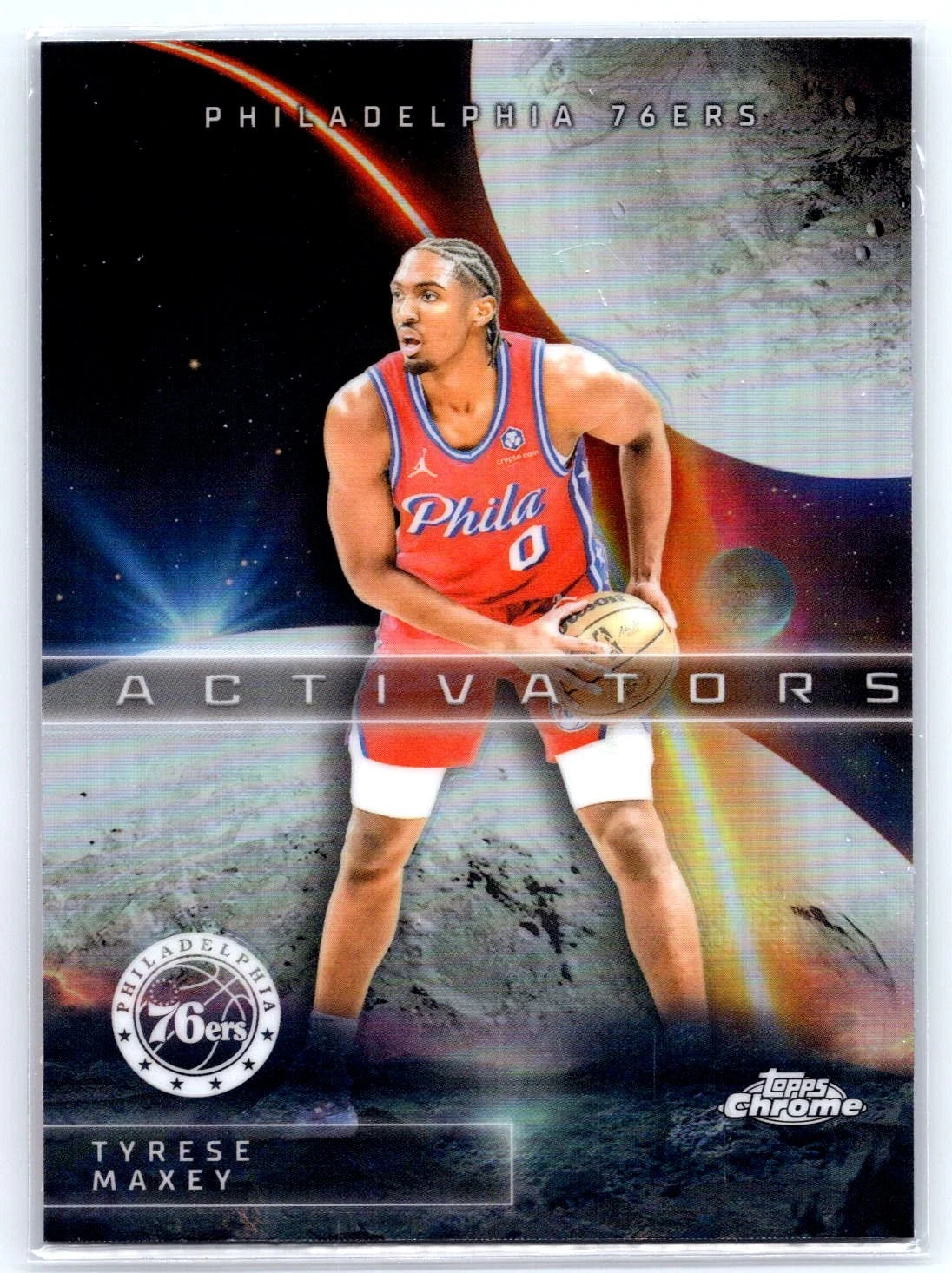 2025-26 Topps Chrome #AC-6 Tyrese Maxey Activators Refractor