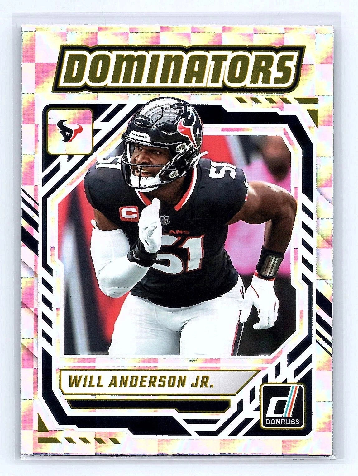 Will Anderson Jr. 2025 Donruss #DOM-WAN Dominators