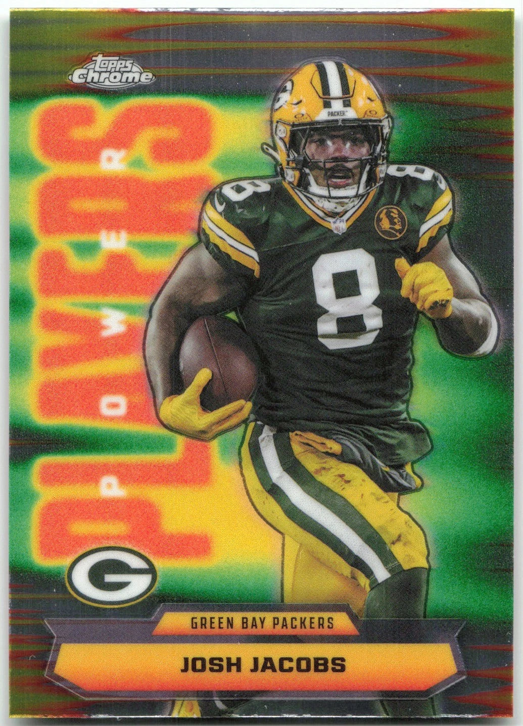 Josh Jacobs Packers #PP-20 Power Players 2025 Topps Chrome