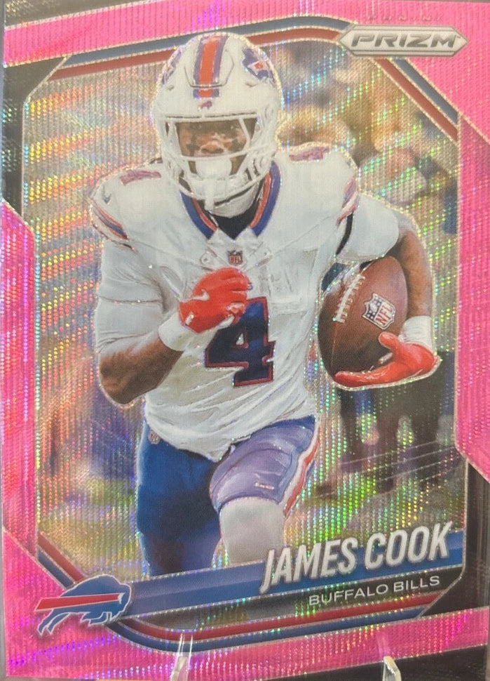 2025 Panini Prizm - James Cook #27 Pink Wave Prizm