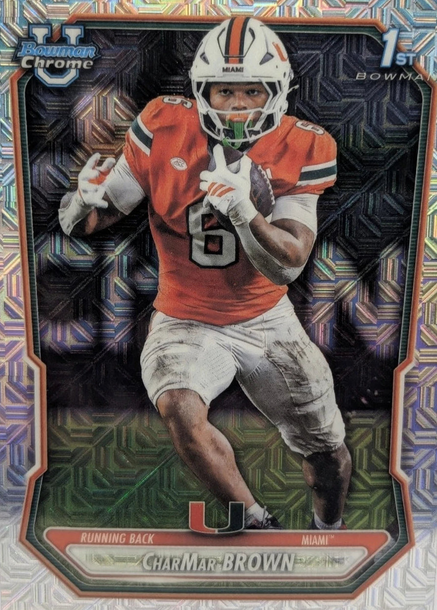 2026 Bowman Chrome U CharMar Brown 1st Bowman Mojo Refractor #BCP-90