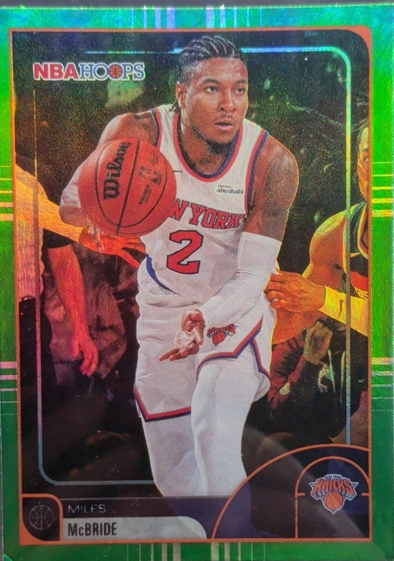2025-26 Topps Nba Hoops - Miles McBride #137 Green Hoops