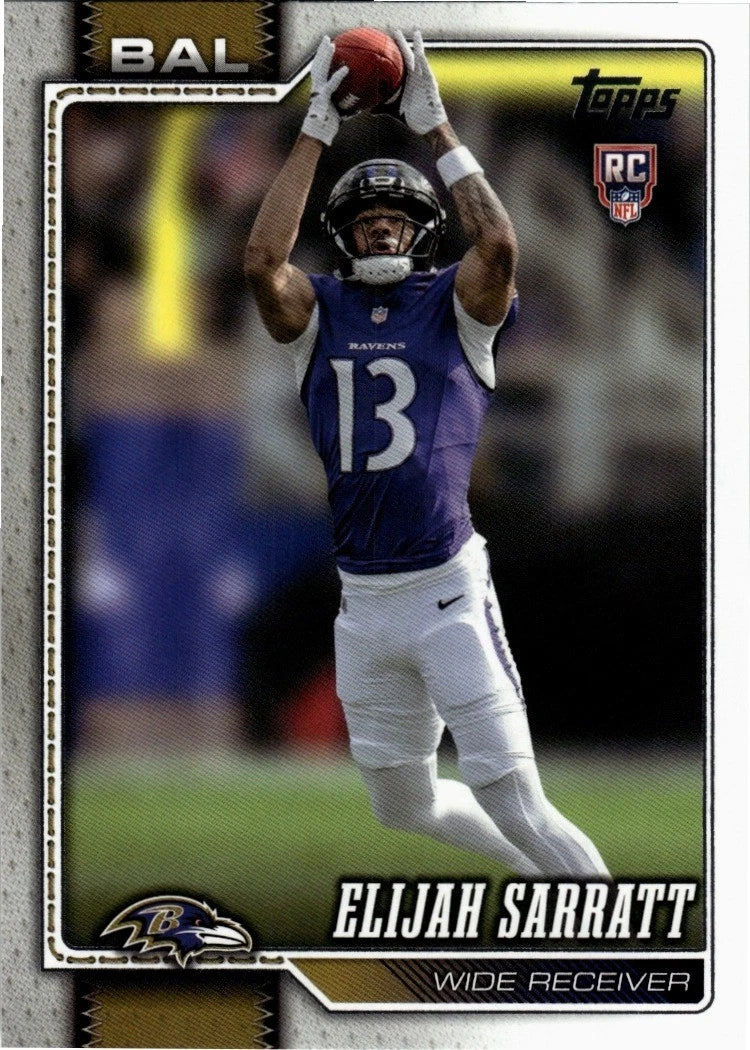 Elijah Sarratt 2026 Topps Football - RC #329 - Baltimore Ravens