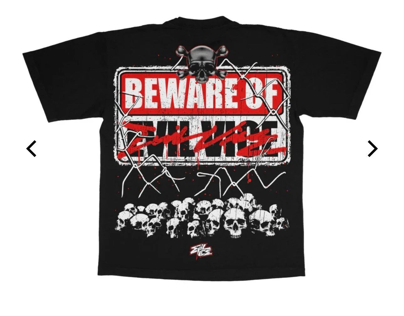 EVIL Vice Beware T-Shirt Black
