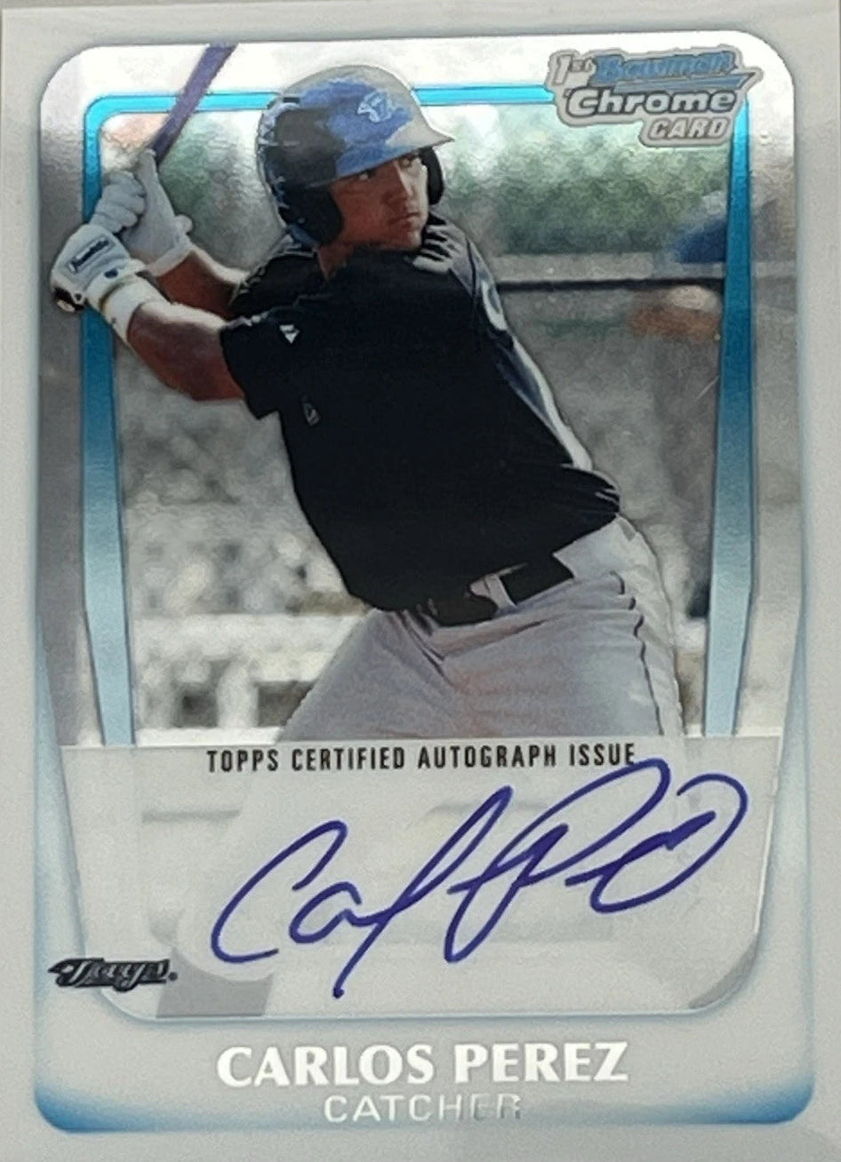 2011 Bowman Chrome Prospect Autographs #BCP113 Carlos Perez AU MLB Toronto Jays