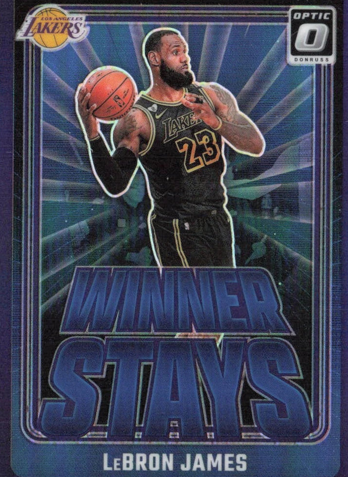 2024-25 Donruss Optic LeBron James Winner Stays Purple Prizm