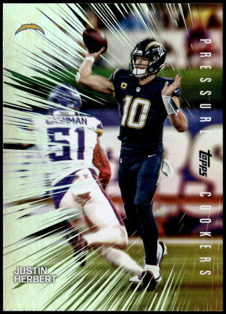 Justin Herbert #PC-11 2026 Topps Flagship Pressure Cookers