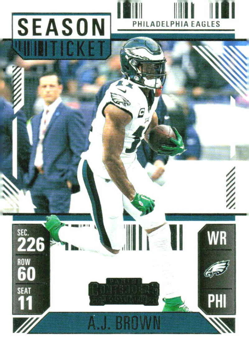 2024 Panini Contenders Season Ticket A.J. Brown Card # 81