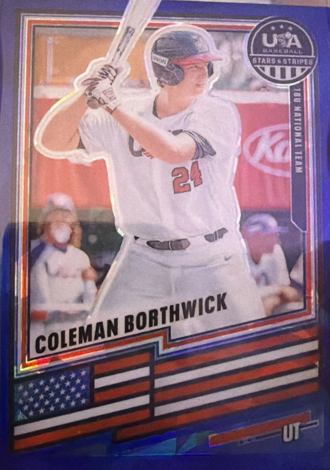 2026 Panini Stars & Stripes Prizm - Coleman Borthwick #170 Blue Ice Prizm /99