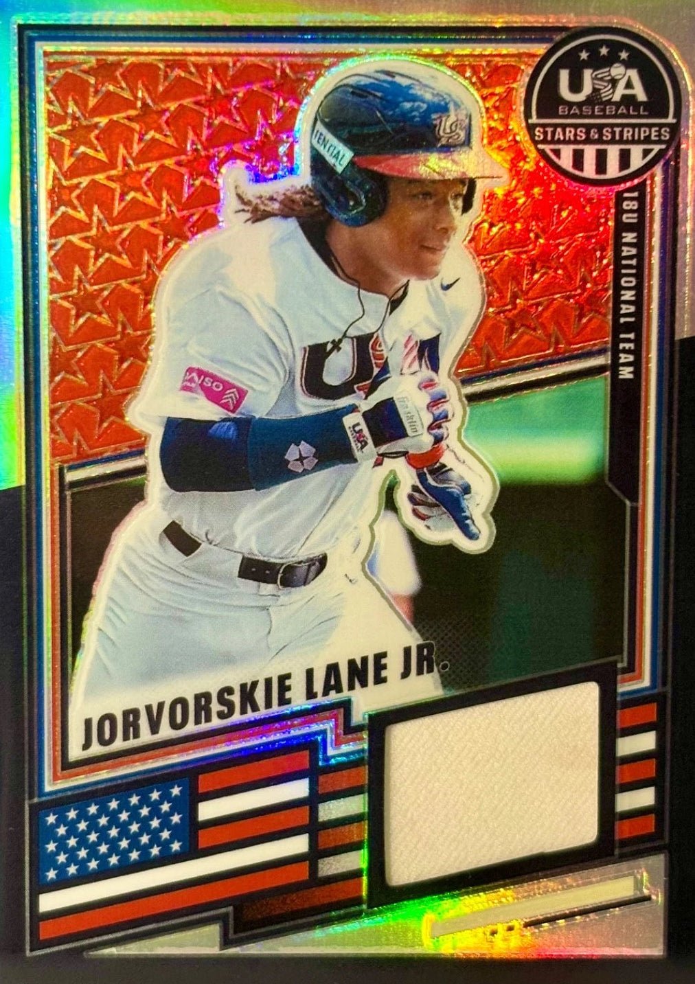 2026 Panini Stars & Stripes Jorvorskie Lane Jr Prizm Patch USA-JLJ