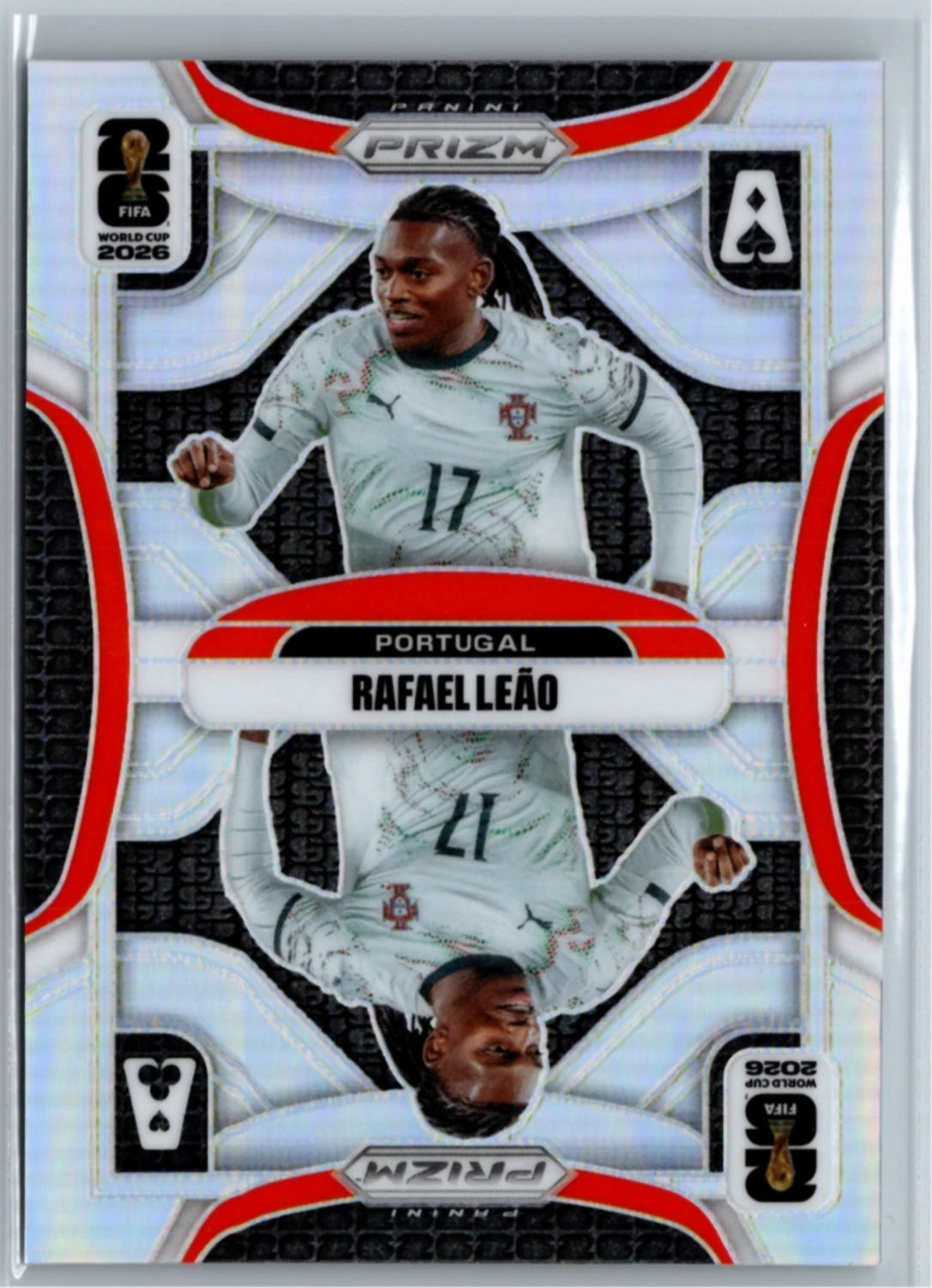 Rafael Leao 2026 Panini Prizm FIFA World Cup - Aces Silver Prizms 25 NM