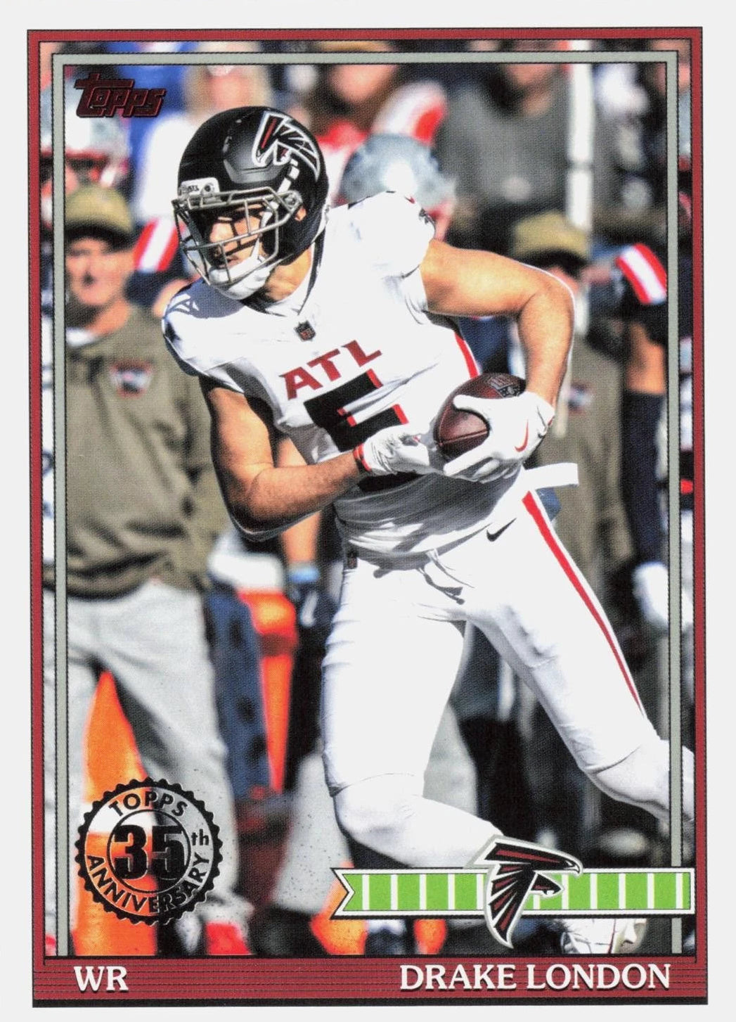 2026 Topps Flagship #91TF-5 Drake London 1991 Topps Football 35th Anniversary