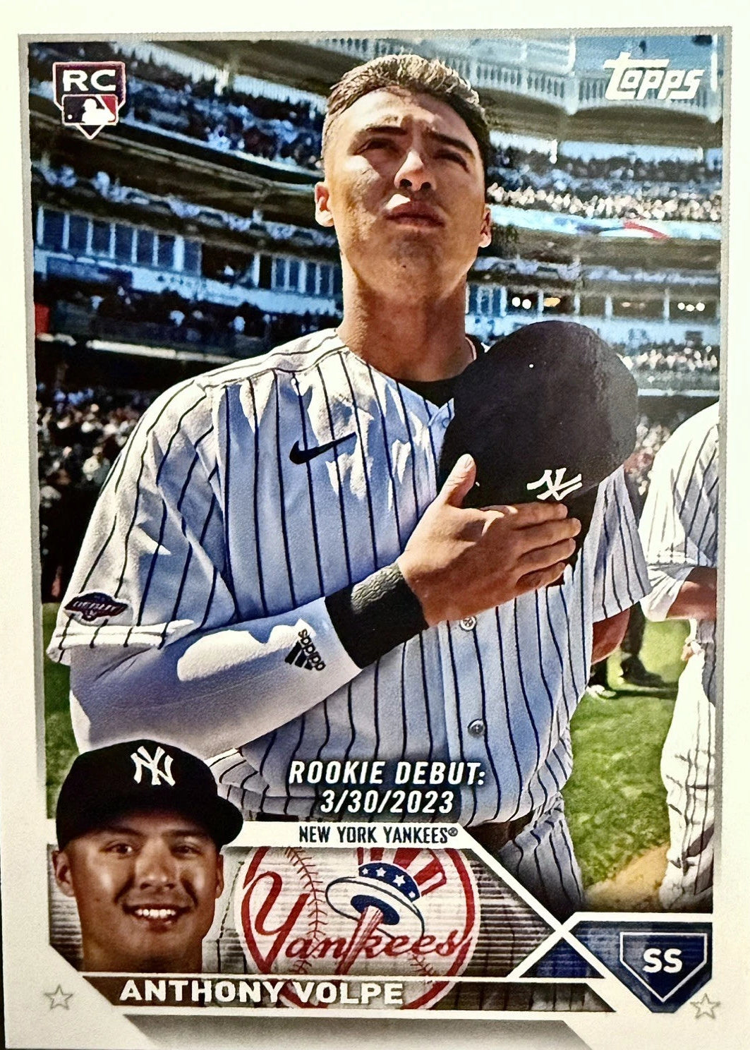 2023 Topps Update Series - Rookie Debut Anthony Volpe #US77 (RC)