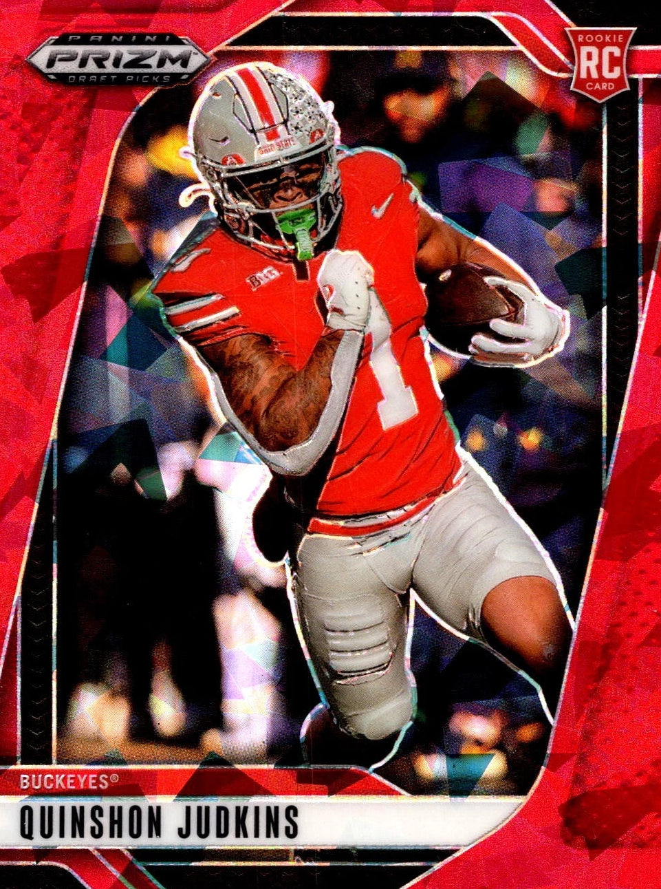 Quinshon Judkins Prizms Red Ice 2025 Panini Prizm Draft Picks #84