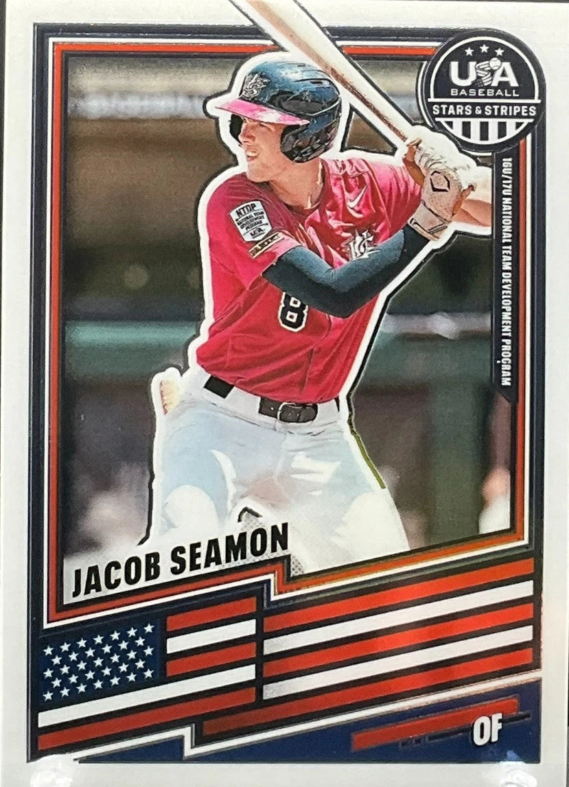 2026 Panini Stars & Stripes Prizm USA Baseball #179 Jacob Seamon