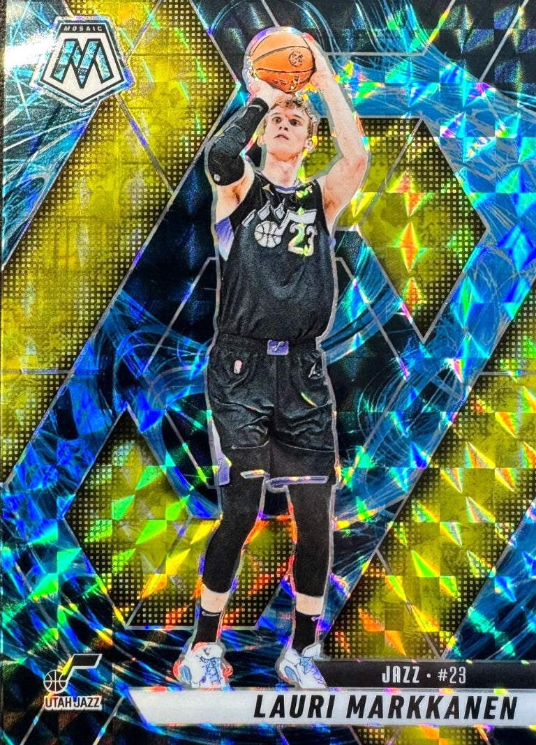 2024-25 Panini Mosaic Lauri Markkanen Genesis Prizm #186 Utah Jazz SSP