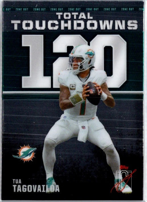 Tua Tagovailoa #ZO-19 2025 Topps Signature Class Zone Out