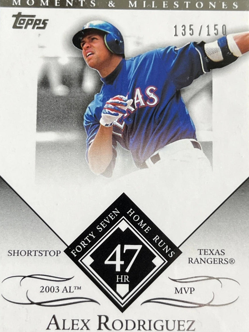 2007 Topps Moments & Milestones - Alex Rodriguez #27-42 2003 AL MVP