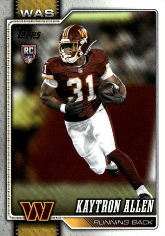 2026 Topps Football Base Kaytron Allen RC Washington Commanders #315