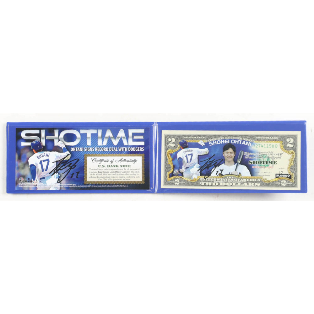 Shohei Ohtani Showtime Commemorative Bank Note w/ COA Display Case