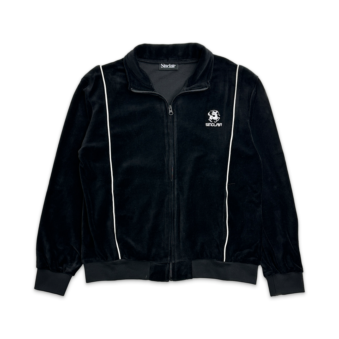 Sinclair Velour Piping Jacket Black