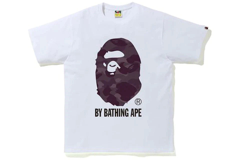 BAPE Color Camo by Bathing Ape Tee White/Burgundy
