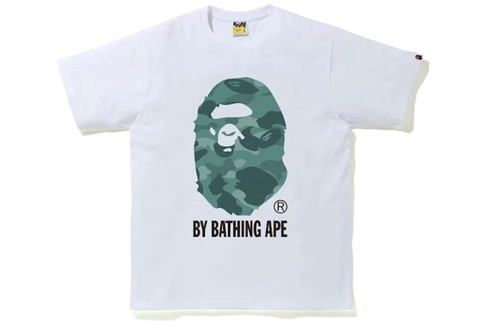 BAPE Color Camo by Bathing Ape Tee White/Green