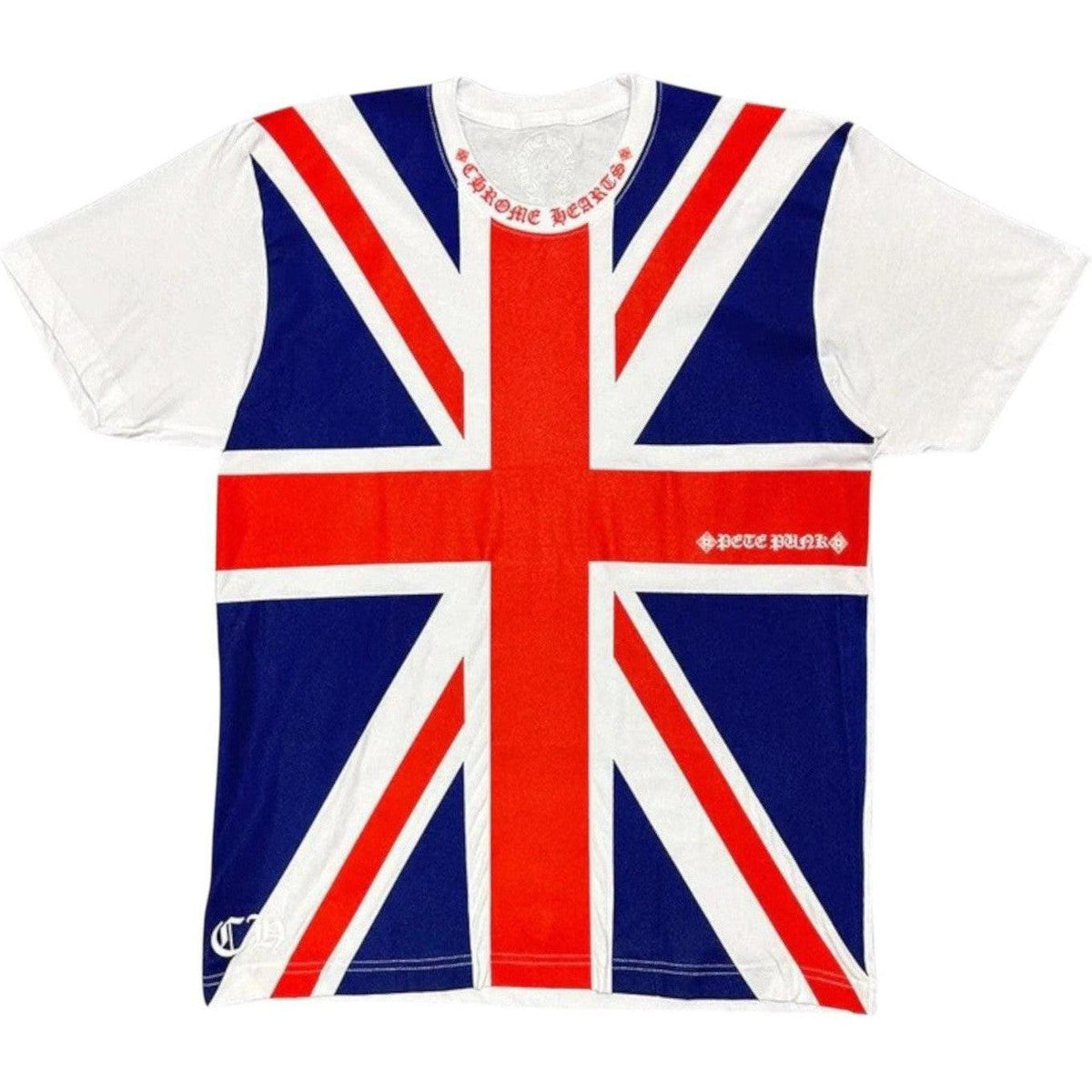 Chrome Hearts UK Union Jack T-Shirt White