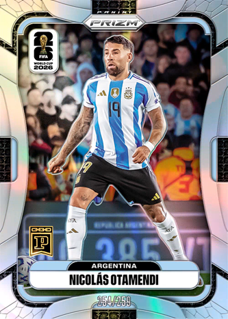 Nicolas Otamendi 2026 Prizm FIFA World Cup Silver Wave #12 Argentina