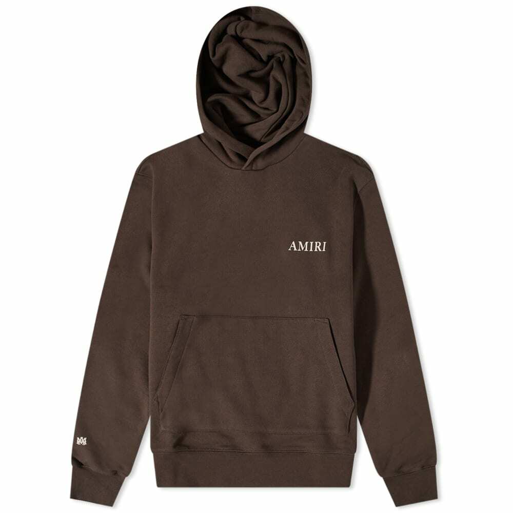 AMIRI Puff Logo Hoodie Brown