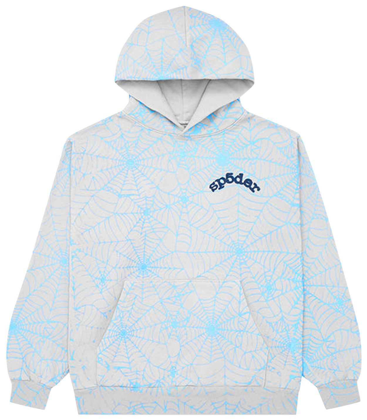 Sp5der AOP Web Hoodie Heather Grey