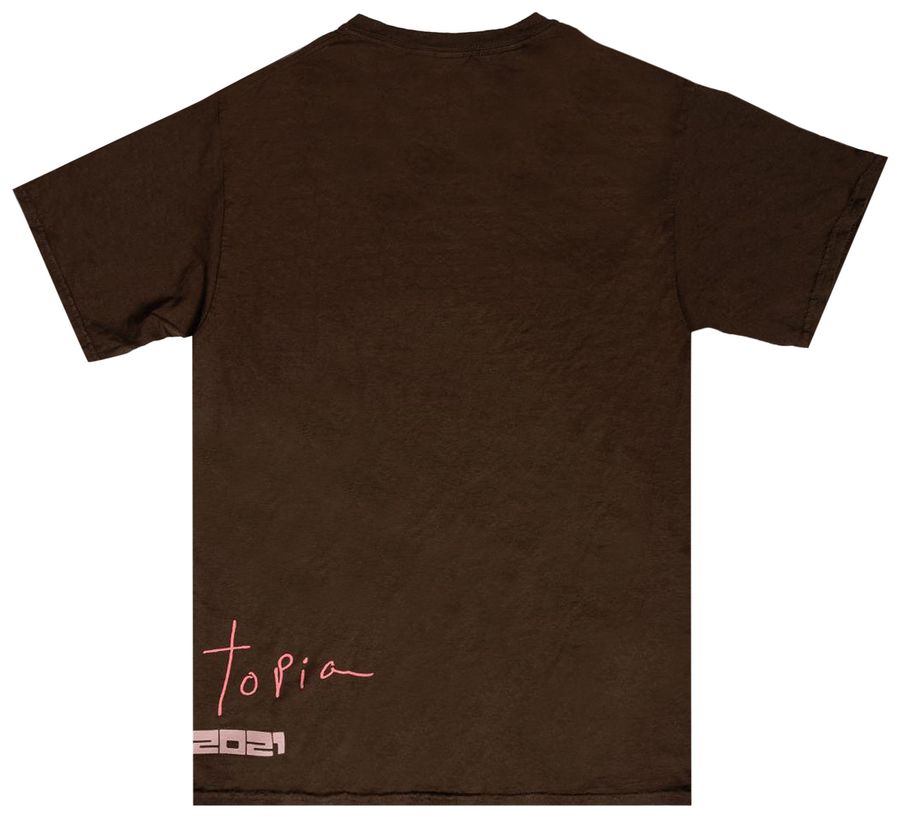 Travis Scott All Seeing Hands T-Shirt Brown