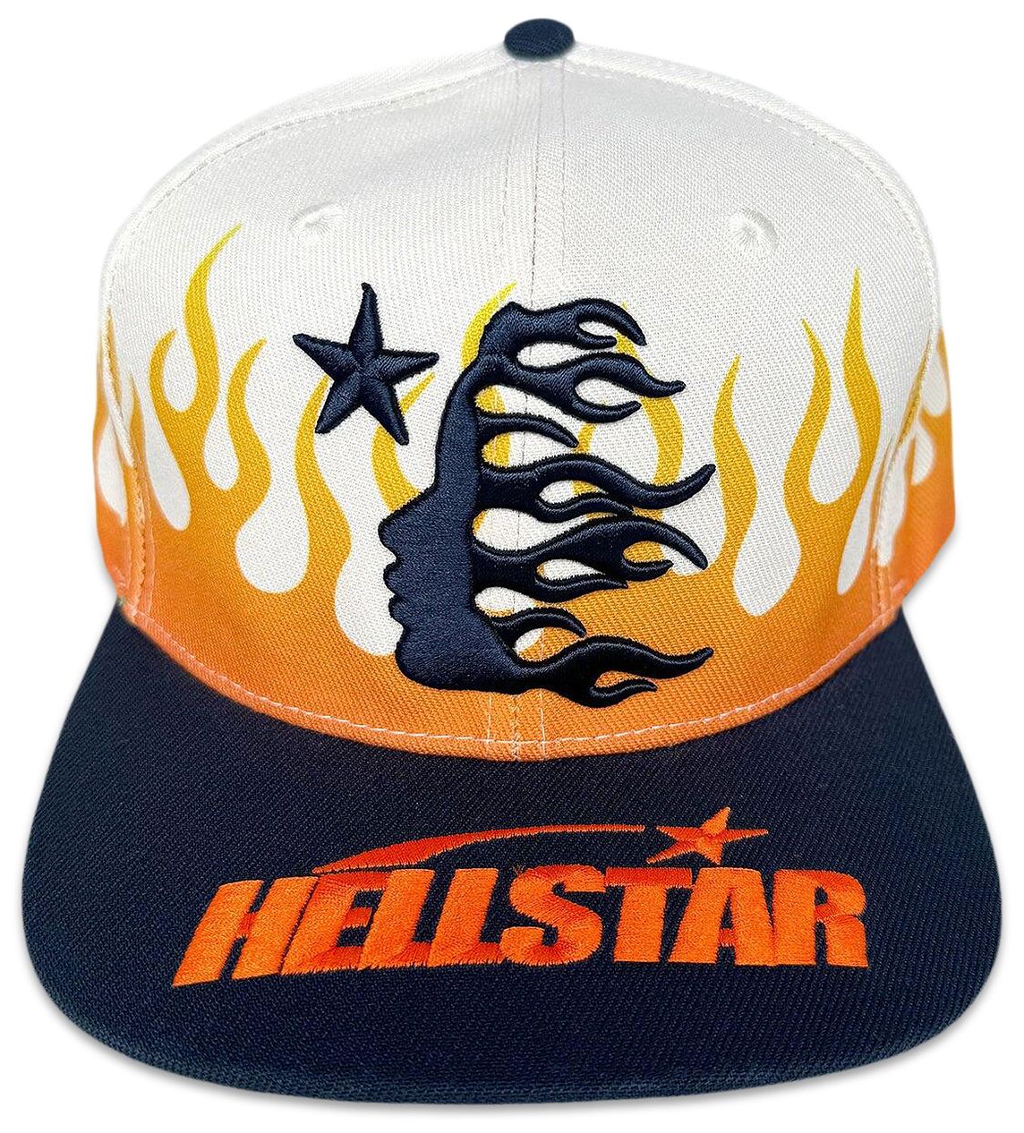 HS Flame Vintage Snapback Hat Cream/Navy