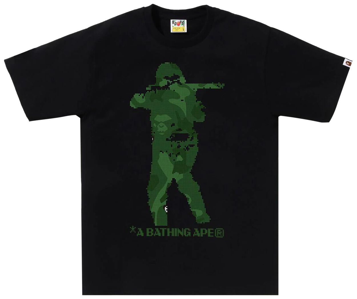 Bape Bitmap Soldier T-Shirt Black