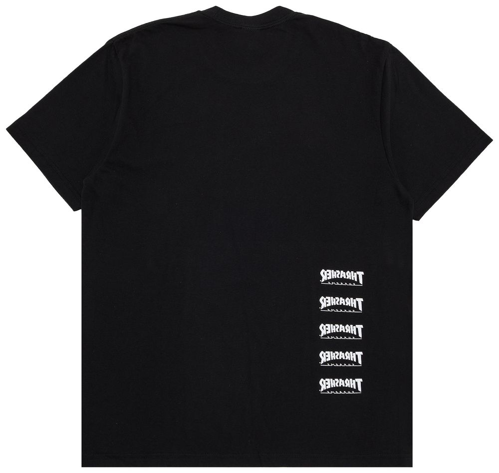 Supreme Thrasher Back Tail Tee Black