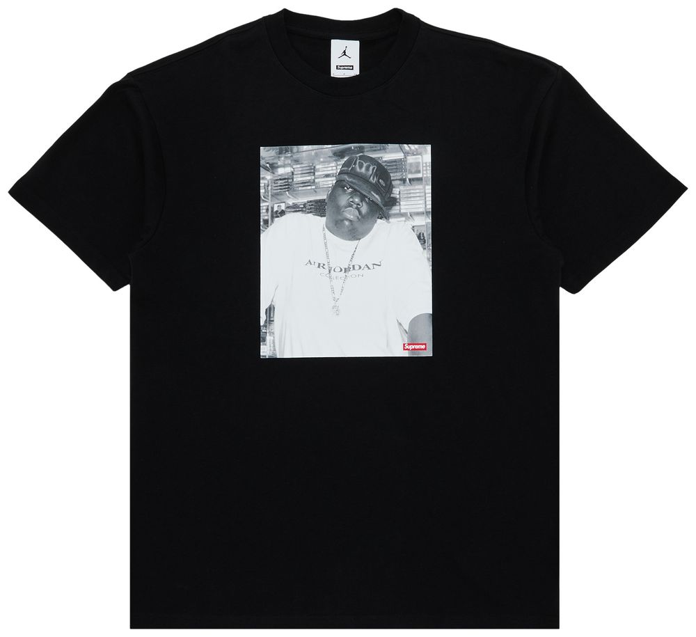 Supreme x Jordan Biggie T-Shirt Black