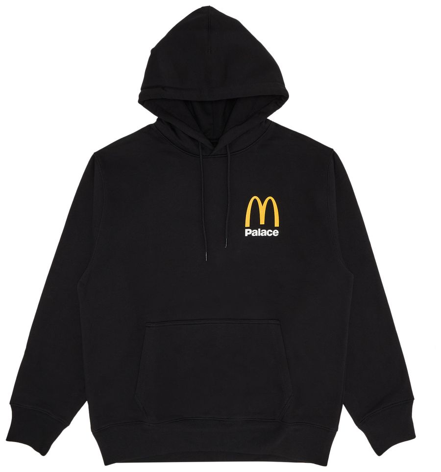 Palace x McDonald's Logo Hood Black
