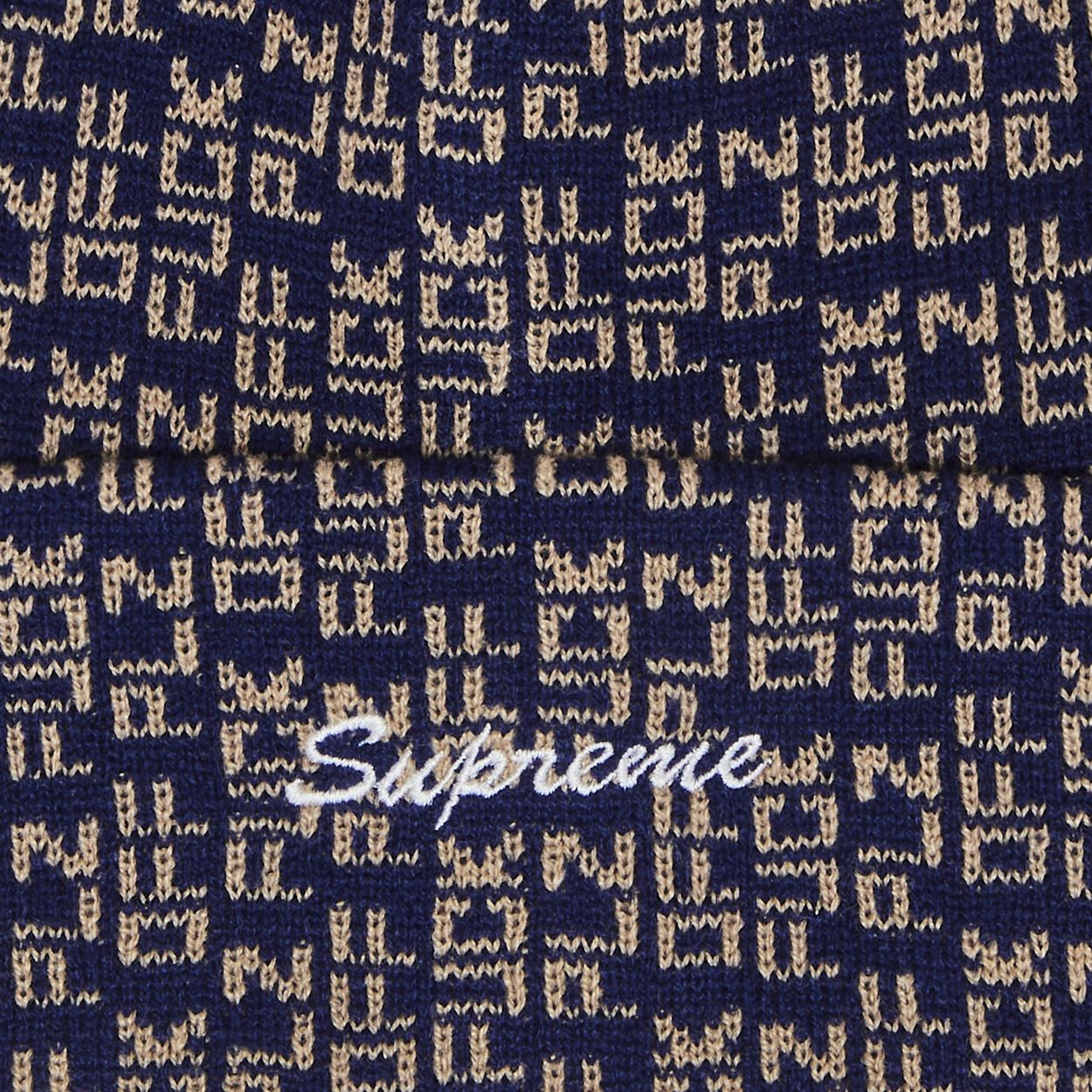 Supreme Fuck Off Beanie Navy