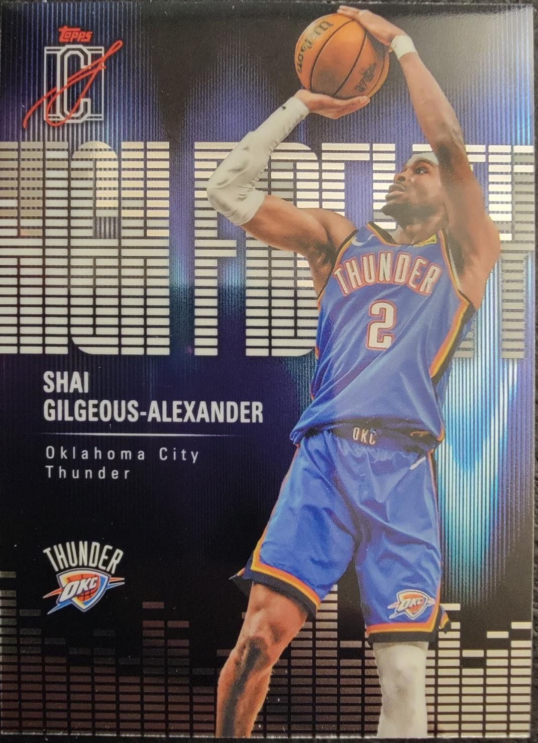 Shai Gilgeous-Alexander #HF-24 2025 Topps Signature Class High Fidelity