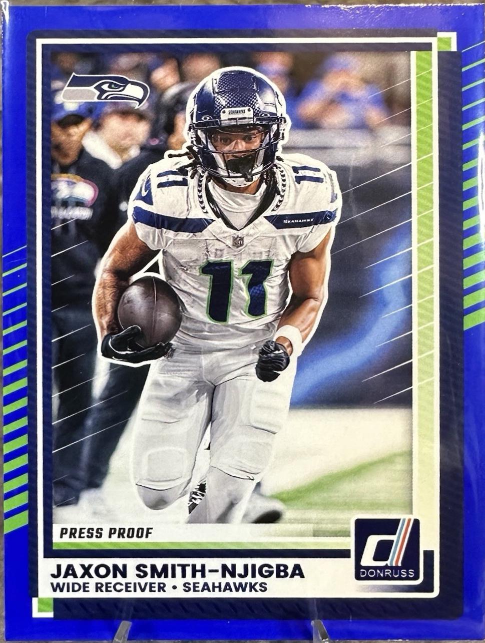 Jaxon Smith-Njigba [Press Proof Blue] #6 2025 Panini Donruss