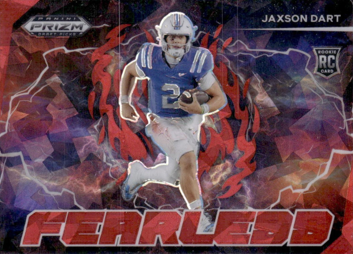 Jaxson Dart [Red Ice] #F-JDT 2025 Panini Prizm Draft Picks Fearless