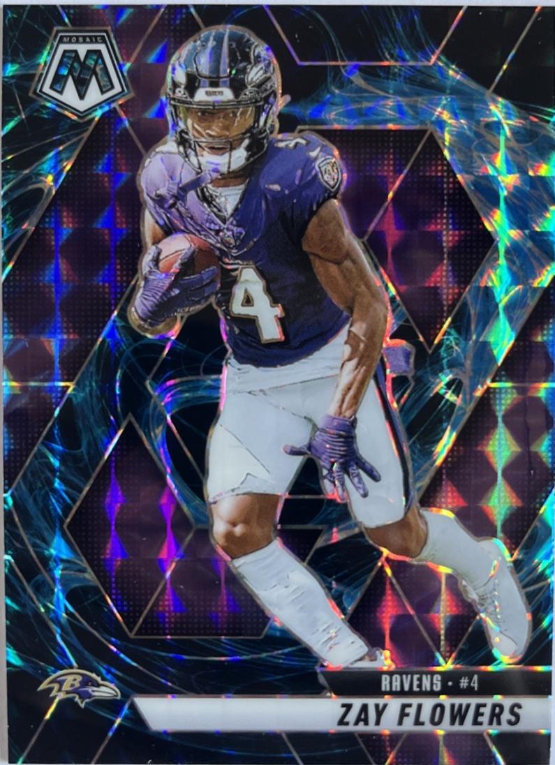 Zay Flowers [Genesis] #126 2025 Panini Mosaic