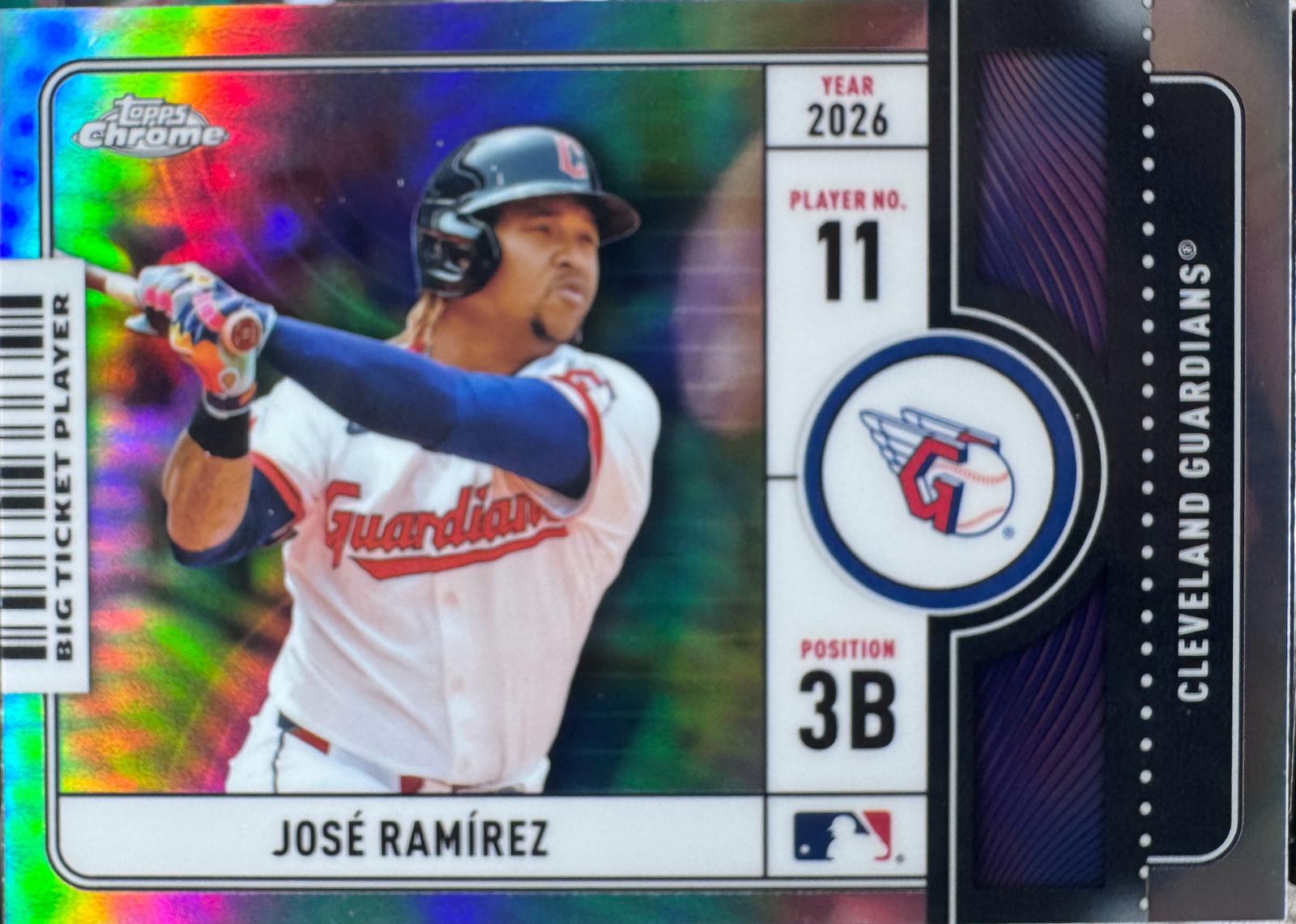 Jose Ramirez #BTP-9 2026 Topps Chrome Big Ticket Players
