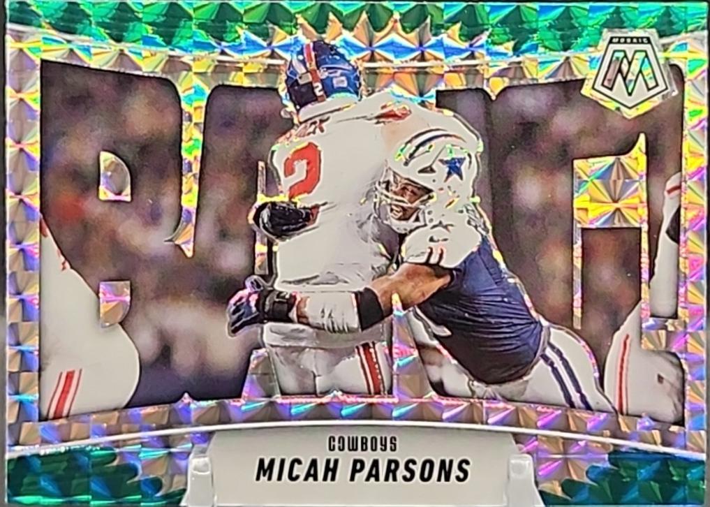 Micah Parsons [Mosaic Green] #6 2025 Panini Mosaic Bang