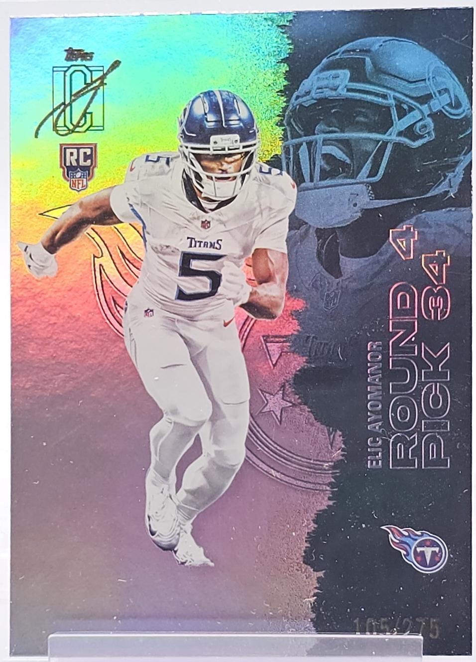 Elic Ayomanor [Chrome Refractor] #120 [Rookie] 2025 Topps Signature Class