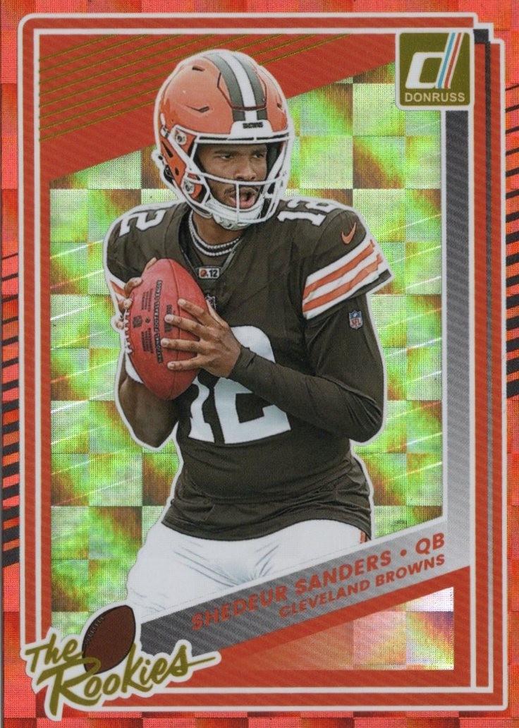 Shedeur Sanders #5 2025 Panini Donruss The Rookies