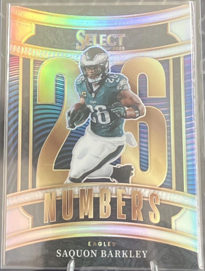 Saquon Barkley [Prizm] #17 2025 Panini Select Numbers