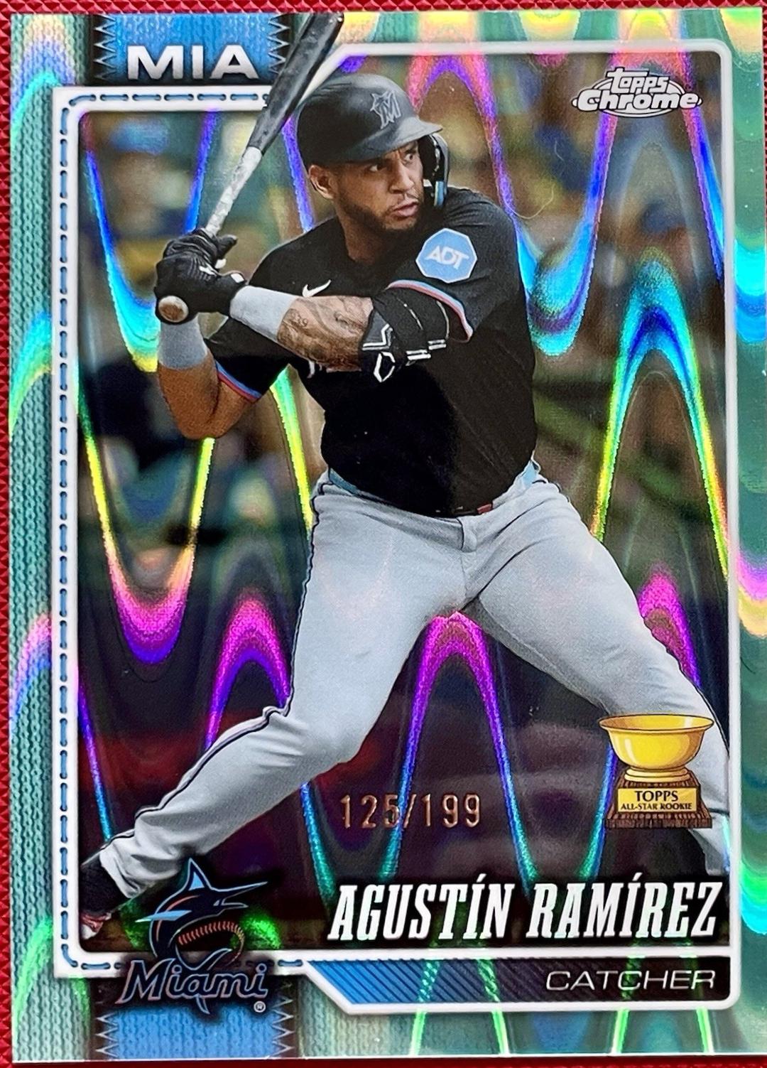 Agustin Ramirez [Aqua Raywave Refractor] #222 2026 Topps Chrome