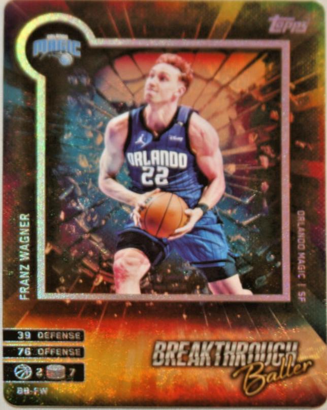 Franz Wagner #BB-FW 2025 Topps Match Attax Breakthrough Baller